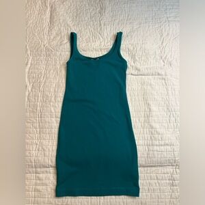 H&M teal bodycon dreas
